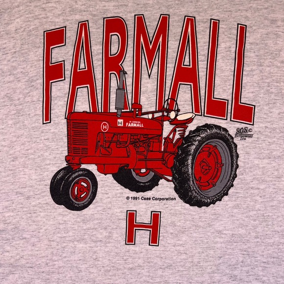 Vintage 90s 1991 Farmall Tractors Shirt 2XL Graphic Single Stitch Retro Classic - Picture 2 of 13